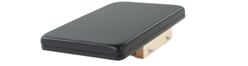 Black vinyl padded Reformer headrest, easy to clean, 57x32x11 cm