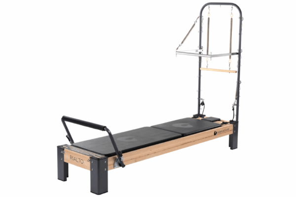 Rialto Reformer with Tower for Pilates, featuring a multifunctional design.