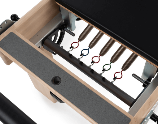 Balanced Body XSR Footbar and Revo Springbar on Studio Reformer.